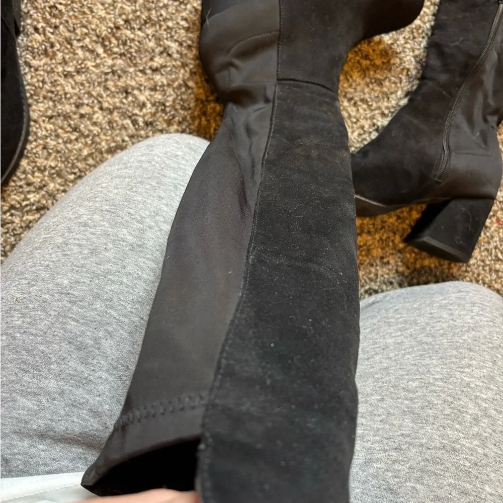 SHEIN Black Over the Knee Boots